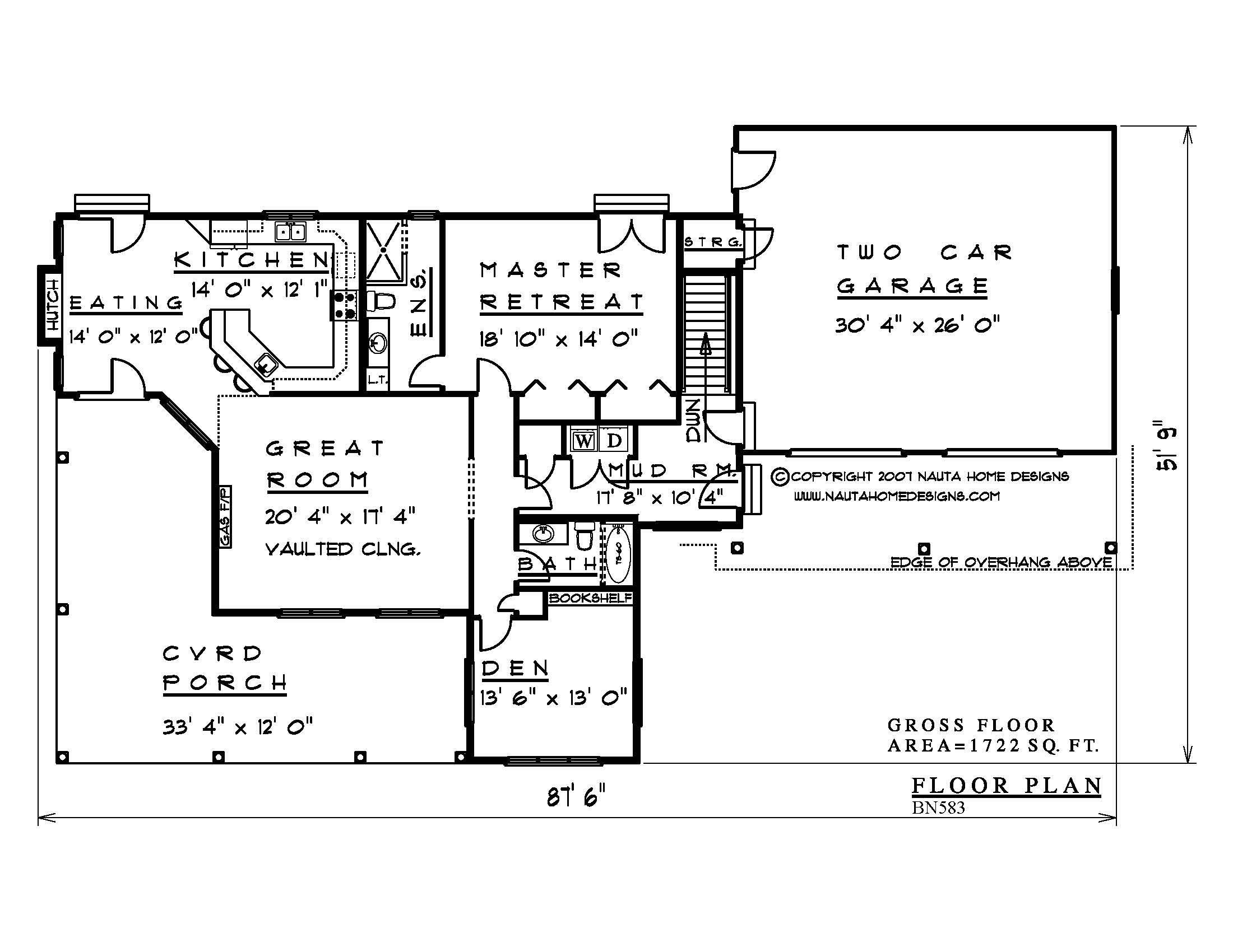 BN583 Custom Designed House Plan Nauta Home Designs Bn583 custom designed house plan nauta home designs