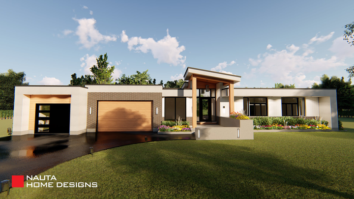 Rendering of a custom designed bungalow in Niagara Falls Ontario.
