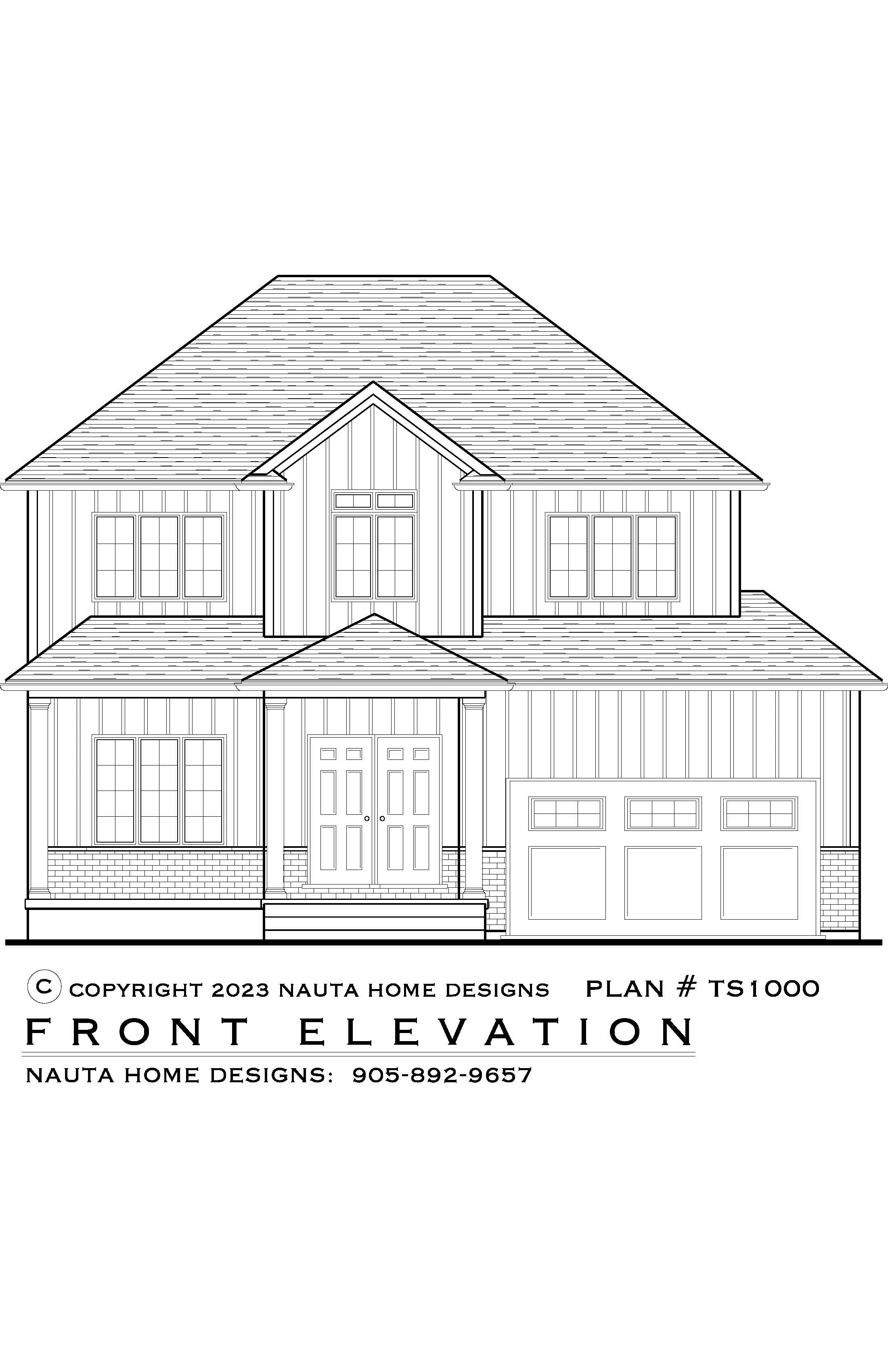 TS1000 Custom Designed House Plan Nauta Home Designs