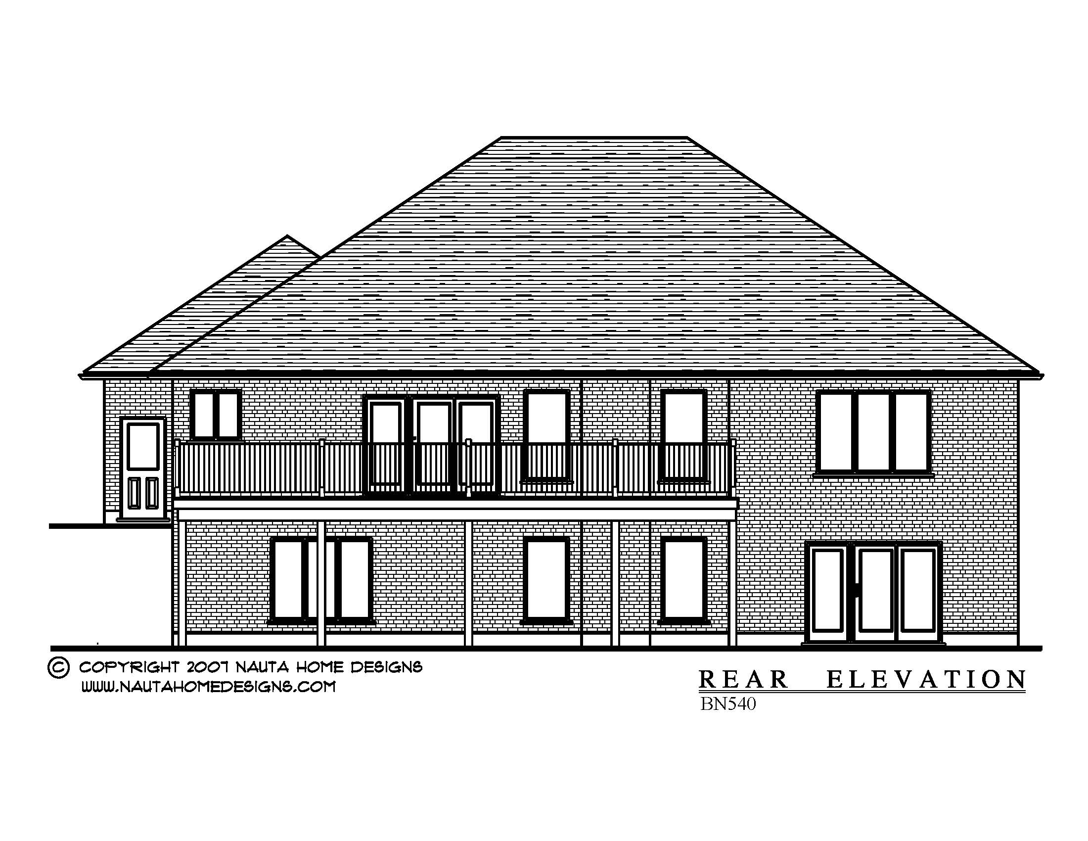 BN540 Custom Designed Bungalow House Plan Nauta Home Designs