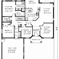 Bungalow house plan BN201 floor plan