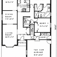 Bungalow house plan BN204 floor plan