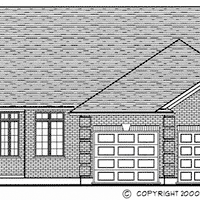 Bungalow house plan BN223 front elevation