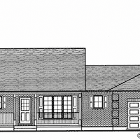 Bungalow House Plan, BN243 Front Elevation