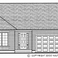 Bungalow House Plan, BN246 Front Elevation