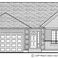 Bungalow House Plan, BN255 Front Elevation