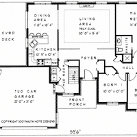 Bungalow House Plan, BN287 Floor Plan