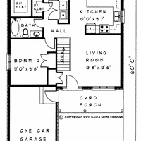 Bungalow House Plan BN323 Floor Plan