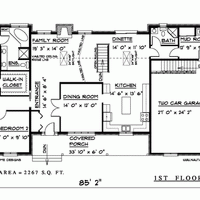 Bungalow house plan BN102 floor plan