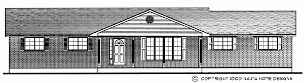Bungalow house plan BN101 front elevation