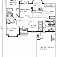 Bungalow house plan BN104 floor plan