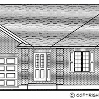 Bungalow house plan BN106 front elevation