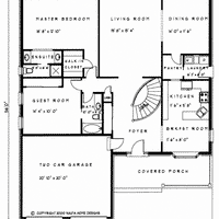 Bungalow house plan BN110 floor plan