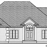Bungalow house plan BN111 front elevation