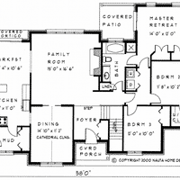 Bungalow house plan BN113 floor plan
