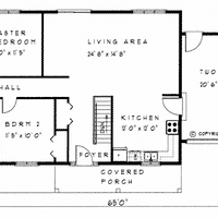 Bungalow house plan BN117 floor plan