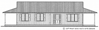 Bungalow house plan BN118 front elevation