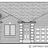 Bungalow house plan BN119 front elevation