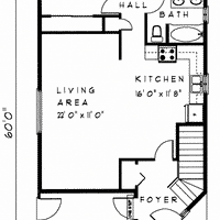 Bungalow House Plan BN123 Floor Plan