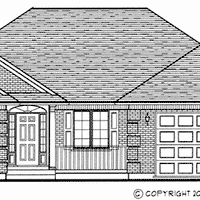 Bungalow house plan BN129 front elevation