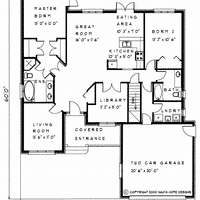 Bungalow house plan BN129 floor plan