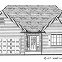 Bungalow house plan BN140 front elevation