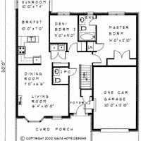 Bungalow house plan BN147 floor plan