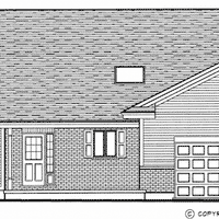 Bungalow house plan BN151 front elevation