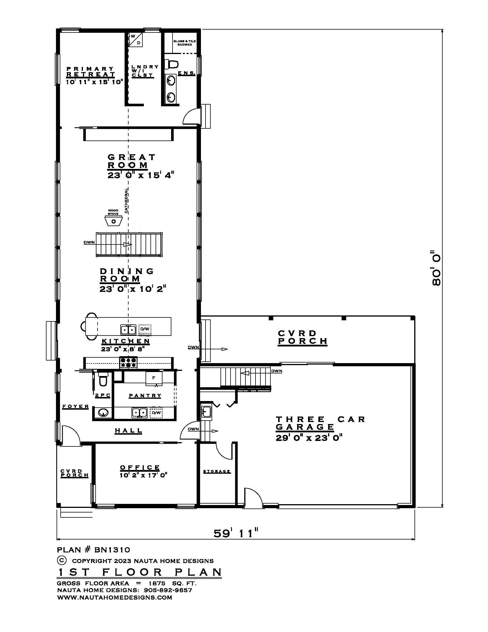 BN1310 Custom Designed House Plan Nauta Home Designs bn1310-custom-designed-house-plan-nauta-home-designs