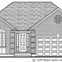 Bungalow house plan BN204 front elevation