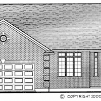 Bungalow house plan BN212 front elevation