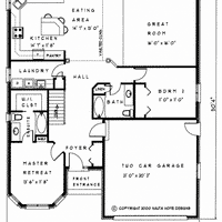 Bungalow house plan BN213 floor plan