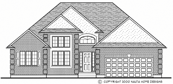 Bungalow house plan BN217 front elevation