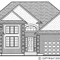 Bungalow house plan BN217 front elevation