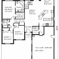 Bungalow house plan BN217 floor plan