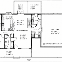 Bungalow House Plan, BN243 Floor Plan