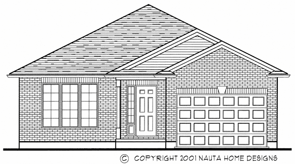 Bungalow House Plan BN253 Front Elevation