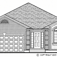 Bungalow House Plan, BN291 Front Elevation