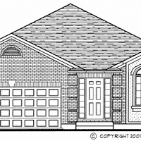 Bungalow House Plan, BN299 Front Elevation