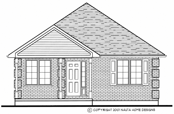 Bungalow House Plan BN300 Front Elevation