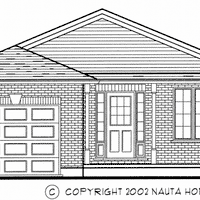 Bungalow House Plan BN323 Front Elevation