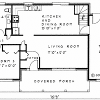 Bungalow house plan BN101 floor plan