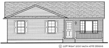 Bungalow House Plan BN108 Front Elevation