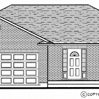 Bungalow house plan BN110 front elevation