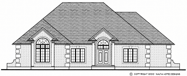 Bungalow house plan BN111 front elevation