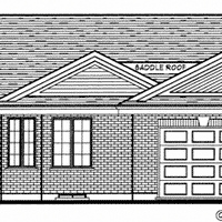 Bungalow house plan BN112 front elevation