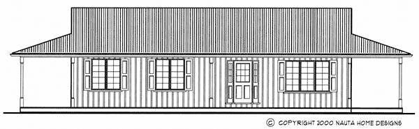 Bungalow house plan BN118 front elevation