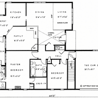 Bungalow house plan BN122 floor plan
