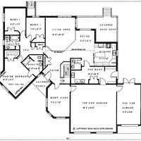Bungalow house plan BN127 floor plan