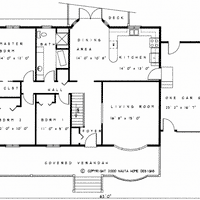 Bungalow house plan BN128 floor plan